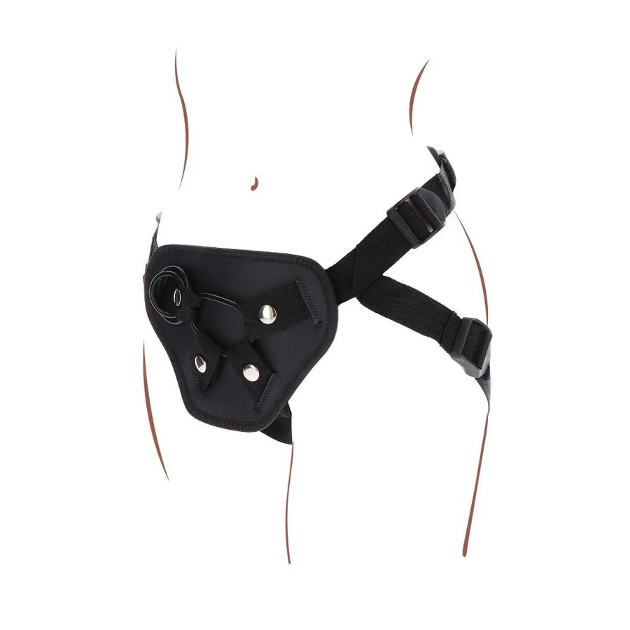 GET REAL - IMBRACATURA DELUXE CON CINTURINO NERO